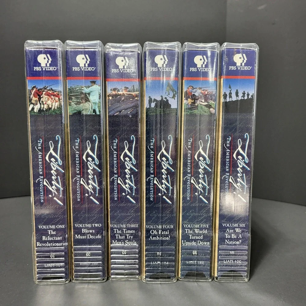 PBS Liberty The American‎ Revolution VHS Set Volumes 1-6 Documentaries Complete